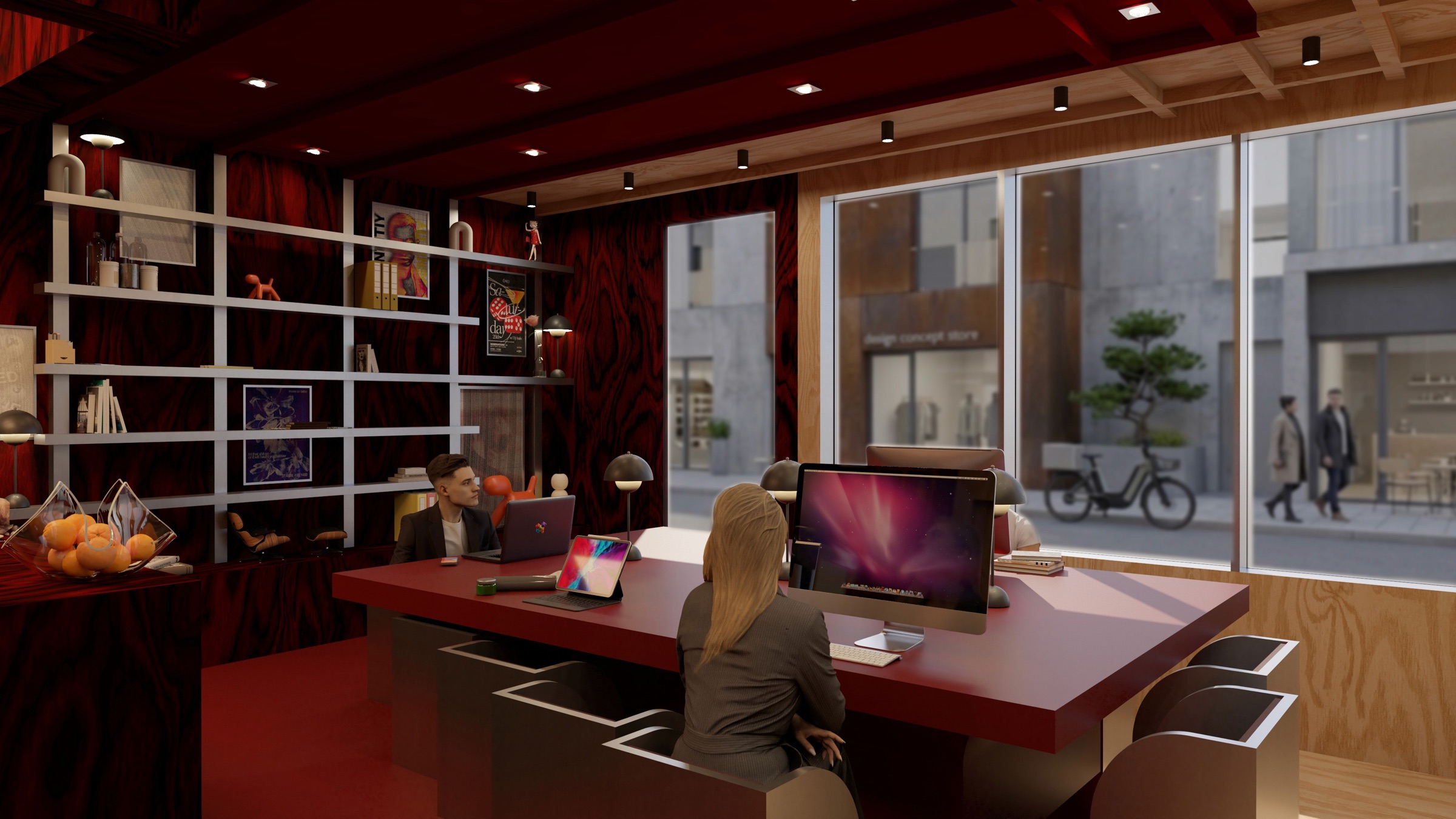 Design W/US, vue de l'épicerie