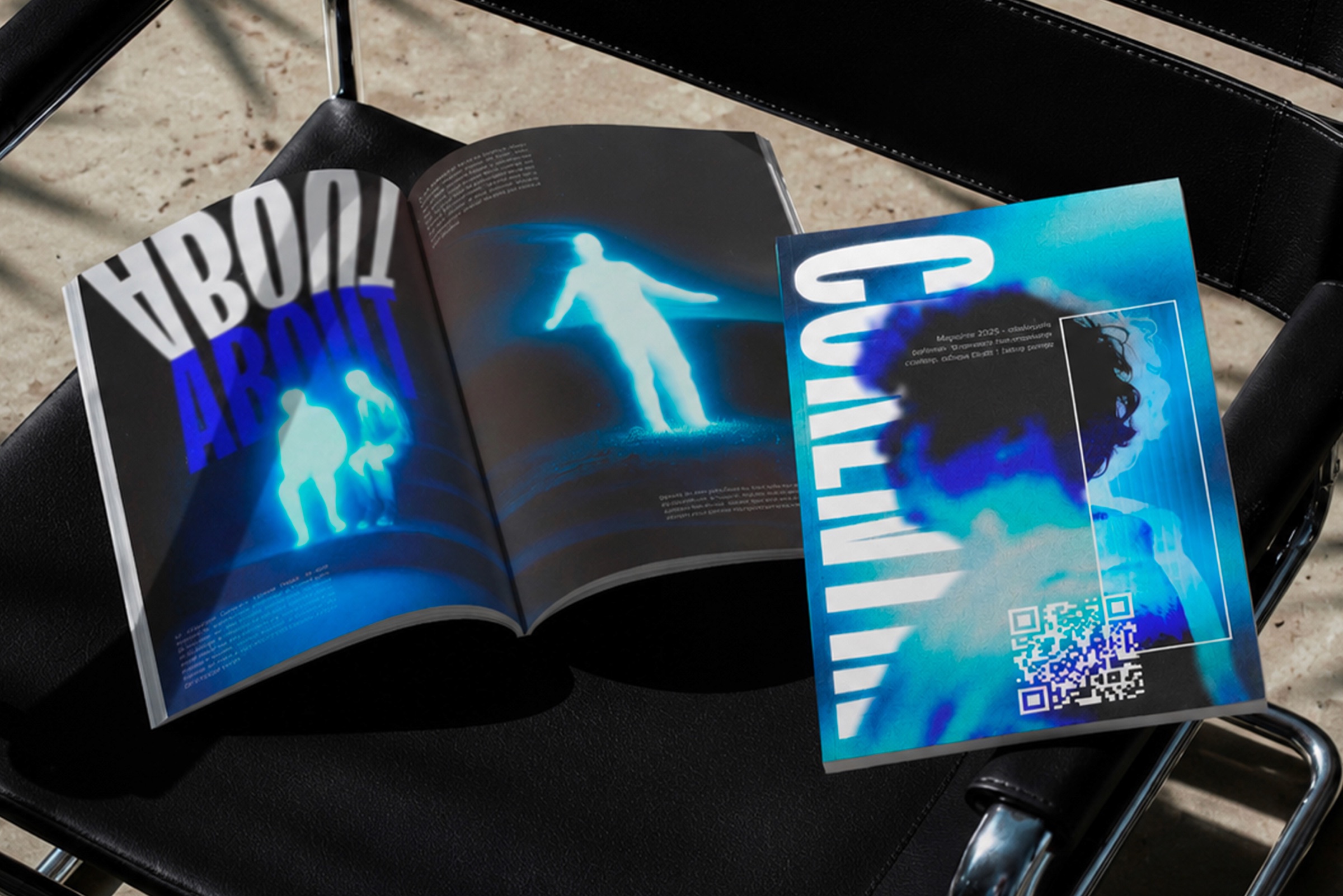 Personal branding : cartes de visite, magazine portfolio et site web